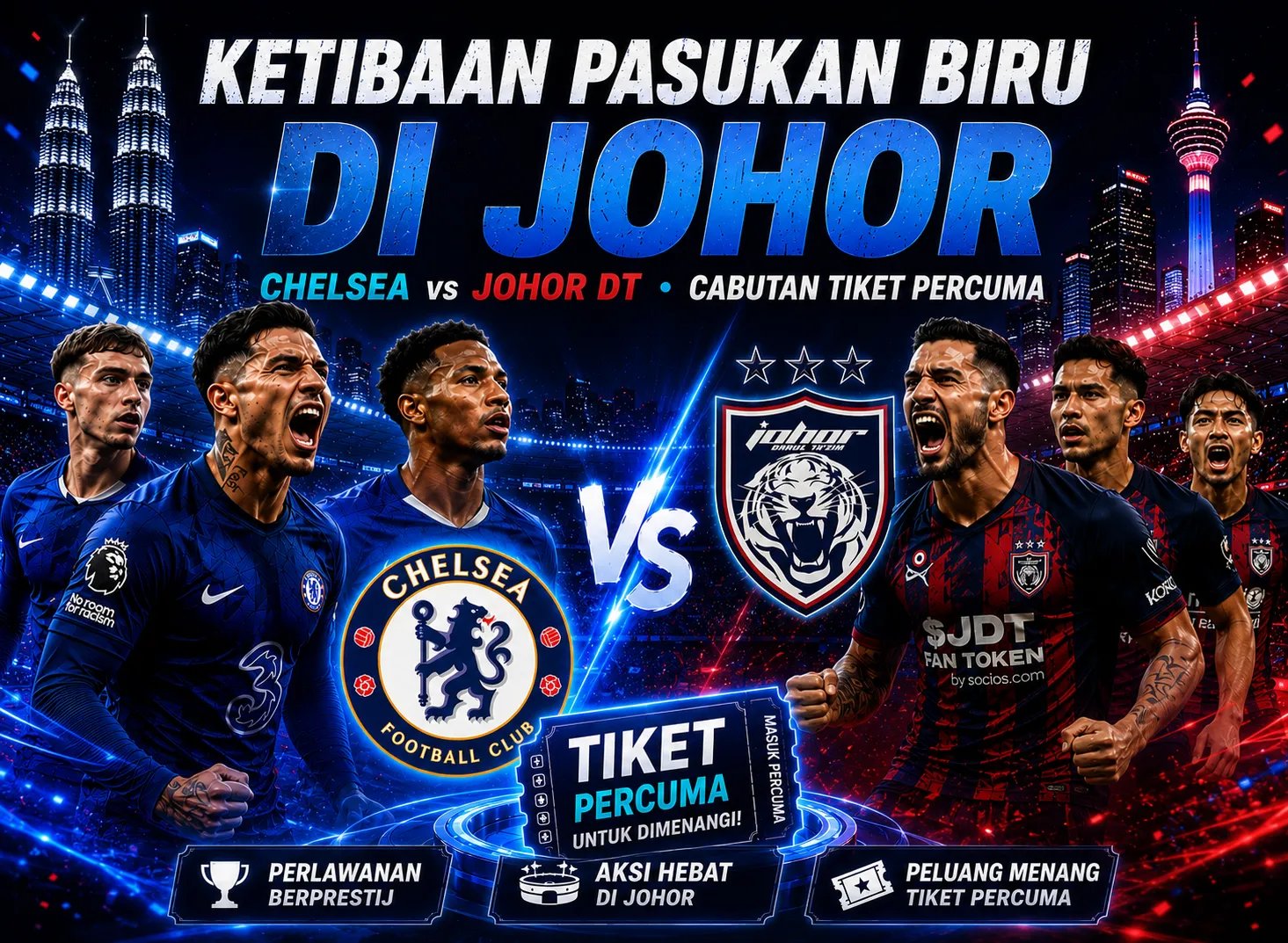 Menang tiket perlawanan Chelsea
